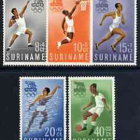 Surinam 1960 Rome Olympic Games perf set of 5 unmounted mint, SG 471-75