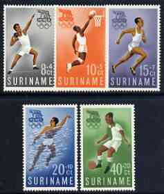 Surinam 1960 Rome Olympic Games perf set of 5 unmounted mint, SG 471-75