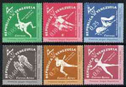 Venezuela 1962 First National Games perf set of 6 diamond shaped unmounted mint, SG 1740-46