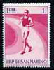 San Marino 1954 Walking 1L from Sport set of 11, SG 474 unmounted mint