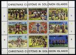 Solomon Islands 1983 Christmas perf sheetlet containing set of 9 values unmounted mint, SG MS507