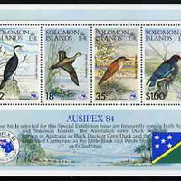 Solomon Islands 1984 Ausipex Stamp Exhibition (Birds) perf m/sheet unmounted mint, SG MS 537