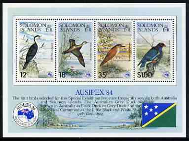 Solomon Islands 1984 Ausipex Stamp Exhibition (Birds) perf m/sheet unmounted mint, SG MS 537