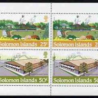 Solomon Islands 1984 Los Angeles Olympic Games booklet panes containing 25c & 50c ea x 2, unmounted mint, SG 529a