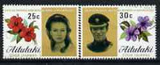 Cook Islands - Aitutaki 1973 Royal Wedding set of 2 fine cds used, SG 82-83