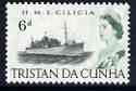 Tristan da Cunha 1965-67 HMS Cilicia 6d from def set unmounted mint, SG 77