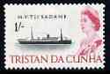 Tristan da Cunha 1965-67 MV Tjisadane 1s from def set unmounted mint, SG 80