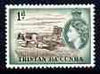 Tristan da Cunha 1954 Carting Flax 1d from def set unmounted mint, SG 15