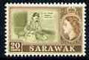 Sarawak 1955 Basket Making 20c from def set unmounted mint, SG 196