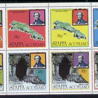 Staffa 1979 Mendelssohn's Visit perf set of 8 values (14p x 4 & 18p x 4) showing Map & Fingal's Caves unmounted mint