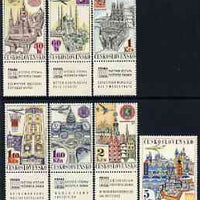 Czechoslovakia 1967 Air 'Praga 68' Stamp Exhibition (1st Issue) set of 7 unmounted mint, SG 1689-95