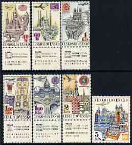 Czechoslovakia 1967 Air 'Praga 68' Stamp Exhibition (1st Issue) set of 7 unmounted mint, SG 1689-95