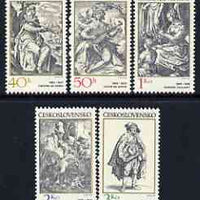 Czechoslovakia 1982 Engravings with a Music Theme perf set of 5 unmounted mint, SG 2622-26
