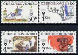 Czechoslovakia 1983 Book Illustrations Exhibition perf set of 4 unmounted mint, SG 2687-90