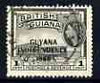Guyana 1966 GPO Georgetown 1c with Independence opt (Local opt on Script CA wmk) fine used, SG 420