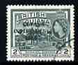 Guyana 1966 Botanical Gardens 2c with Independence opt (Local opt on Script CA wmk) fine used SG 421