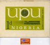 Nigeria 1961 Admission into UPU superb piece of original artwork for 1d value probably by M Goaman, similar concept as issued stamp, size 6.5"x4" plus stamp-size black & white photographic reproduction