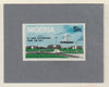 Nigeria 1977 Int Trade Fair - imperf machine proof of 5k value (as issued stamp) mounted on small piece of grey card believed to be as submitted for final approval