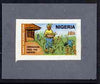 Nigeria 1978 Operation Feed the Nation - imperf machine proof of 18k value (as issued stamp) mounted on small piece of grey card believed to be as submitted for final approval