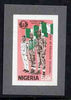 Nigeria 1985 International Youth Year - imperf machine proof of 55k value (as issued stamp) mounted on small piece of grey card believed to be as submitted for final approval