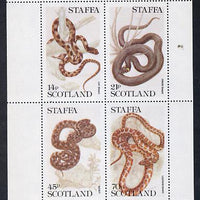 Staffa 1979 Snakes perf set of 4 values (14p to 70p) unmounted mint
