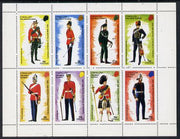 Eynhallow 1974 Churchill Birth Centenary (Military Uniforms) perf set of 8 values (0.5p to 30p) unmounted mint