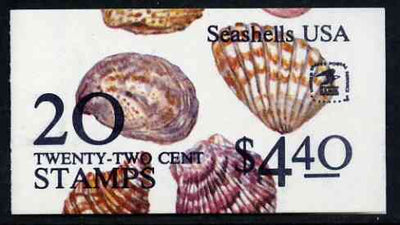 United States 1985 Sea Shells $4.40 booklet (multi-coloured cover) complete and pristine, SG SB 120