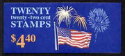 United States 1987 Flag & Fireworks $4.40 booklet complete and pristine, SG SB 127