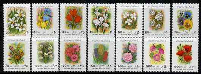 Iran 1993 Flowers perf set of 14 values complete unmounted mint, SG 2737-51*