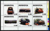 Mordovia Republic 1999 Steam Locos #1 perf sheetlet containing complete set of 6 values unmounted mint