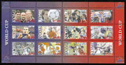 Komi Republic 1998 Football World Cup perf sheetlet containing complete set of 12 values unmounted mint