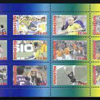 Dagestan Republic 1998 Football World Cup perf sheetlet containing complete set of 12 values unmounted mint