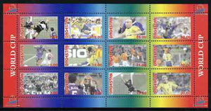 Dagestan Republic 1998 Football World Cup perf sheetlet containing complete set of 12 values unmounted mint