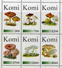 Komi Republic 1998 Fungi #3 perf sheetlet containing complete set of 6 values unmounted mint