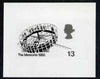 Great Britain 1983 British Fairs stamp-sized black & white photographic essay of 'The Meteorite' denominated 1s3d by Andrew Restall