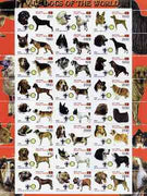 Timor (East) 2000 Dogs #02 perf sheetlet containing 24 values each with Scouts & Rotary Logos unmounted mint