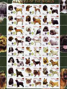 Timor (East) 2000 Dogs #01 perf sheetlet containing 24 values each with Scouts & Rotary Logos unmounted mint