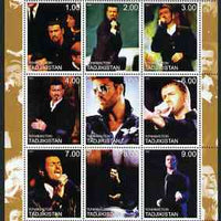 Tadjikistan 2000 George Michael perf sheetlet containing 9 values unmounted mint