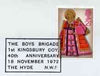 Postmark - Great Britain 1972 cover bearing special cancellation for Boys Brigade, 40th Anniversary Kingsbury Coy