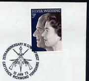 Postmark - Great Britain 1972 cover bearing illustrated cancellation for 25th Anniversary 16 Squadron RAF Regt