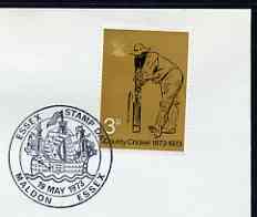 Postmark - Great Britain 1973 cover bearing illustrated cancellation for Essex Stamp Day, maldon, showing Galleon ship