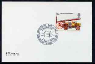 Postmark - Great Britain 1974 card bearing illustrated cancellation for 'Bridging the Gap Exhibition', Grimsby