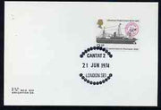 Postmark - Great Britain 1974 card bearing illustrated cancellation for Cantat 2 (Telephone Cable)