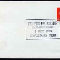Postmark - Great Britain 1970 cover bearing special cancellation for Dickens Fellowship, Broadstairs Branch