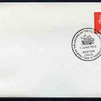 Postmark - Great Britain 1970 cover bearing illustrated cancellation for 350th Year of Sailing of the Pilgrim Fathers to america