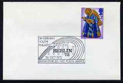 Postmark - Great Britain 1972 cover bearing illustrated cancellation for 5th German Youth Philatelic Exhibition, Berlin (BFPS)