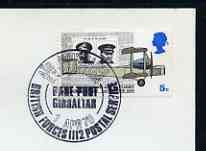 Postmark - Great Britain 1970 cover bearing special cancellation for Air Mountains Expedition, Base Camp gibraltar (BFPS)