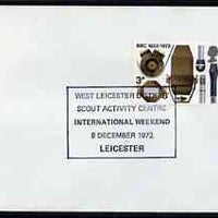Postmark - Great Britain 1972 cover bearing special cancellation for West Leicester District Scout Activity Centre