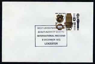 Postmark - Great Britain 1972 cover bearing special cancellation for West Leicester District Scout Activity Centre