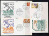 Italy 1962 set of 3 illustrated covers with special commem cancels for Centenary of Italian Posts